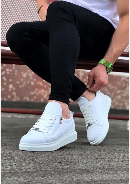 Beyaz Kapitone Erkek Casual Ayakkabı fiyatları