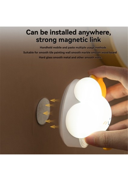 Indüksiyon Duvar Lambası Manyetik Emiş Sabit Şarj Yumuşak Işık Bulut Algılama Gece Lambası Yatak Odası Oda Dekor (Yurt Dışından) fiyatları