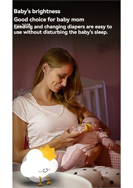 Indüksiyon Duvar Lambası Manyetik Emiş Sabit Şarj Yumuşak Işık Bulut Algılama Gece Lambası Yatak Odası Oda Dekor (Yurt Dışından) indirimleri