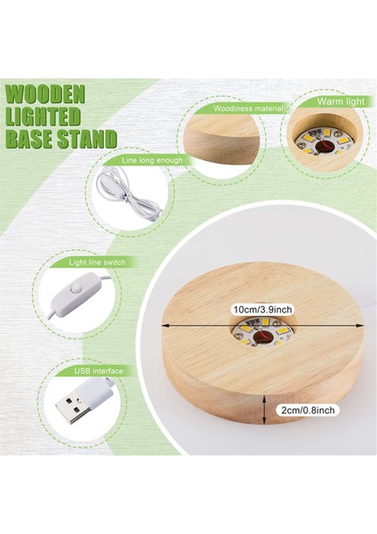 8 Adet Ahşap LED Ekran Taban Aydınlatılmış Taban Kristal Sanat Için Ahşap Ekran Cam Sanat LED Işıklı Taban Için Aydınlatılmış Taban (Yurt Dışından) fiyatları