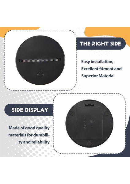 3D Gece LED Işık Lamba Tabanı 4 Berrak Akrilik Levhalı 4 Uzaktan Kumanda, Çocuk Odası Çubuğu Için 16 Renk Ayarlanabilir (Yurt Dışından) indirimleri