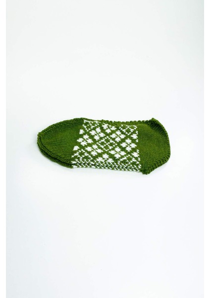 2 Çift El Örgüsü Kışlık Şık Kadın Yün Patik Set 8 fiyatları