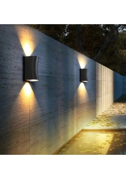CT-7064 6W Solomon LED Aplik Dış Mekan Aydınlatma Modern Bahçe Lambası Duvar Montaj 3200K