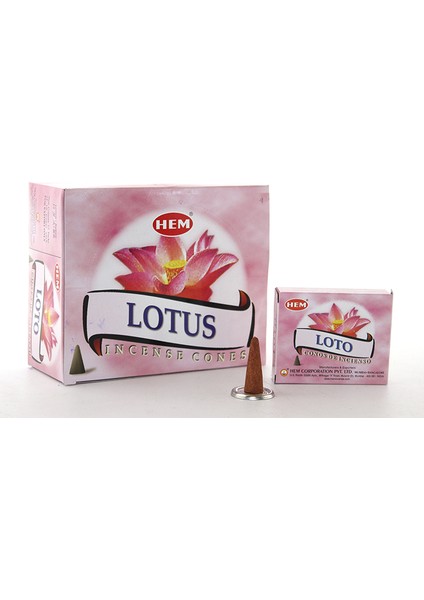 Lotus Aromalı Konik Tütsü