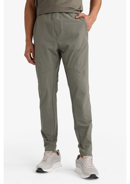 Fit Slim Fit Dar Kesim Çift Cepli Dokuma Jogger Eşofman Altı B2780AX25AU