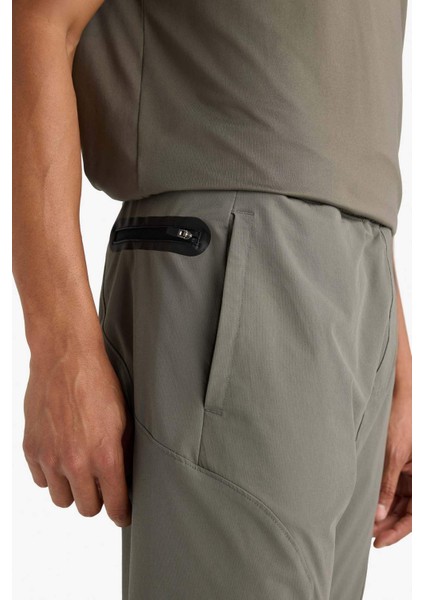 Fit Slim Fit Dar Kesim Çift Cepli Dokuma Jogger Eşofman Altı B2780AX25AU