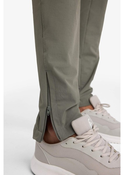 Fit Slim Fit Dar Kesim Çift Cepli Dokuma Jogger Eşofman Altı B2780AX25AU