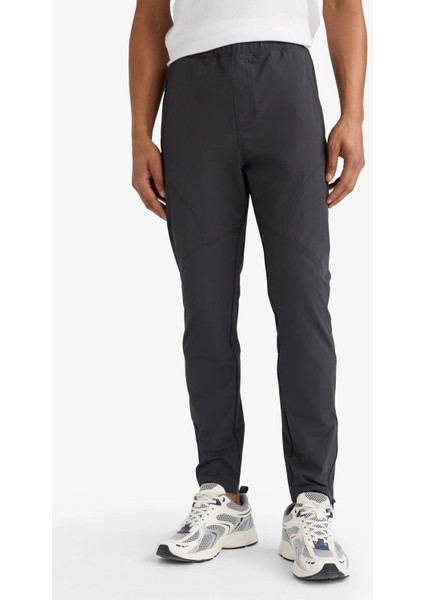 Fit Slim Fit Dar Kesim Çift Cepli Dokuma Jogger Eşofman Altı