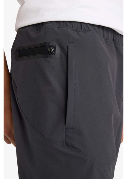 Fit Slim Fit Dar Kesim Çift Cepli Dokuma Jogger Eşofman Altı