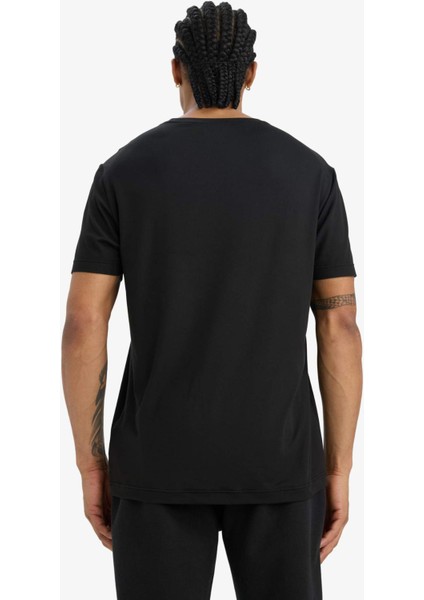 Fit Standart Fit Yumuşak Tuşe Bisiklet Yaka Baskılı Kısa Kollu Tişört C9268AX25AU