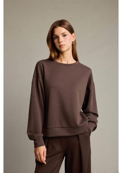 Bisiklet Yaka Modal Sweatshirt G2913AX25AU modelleri