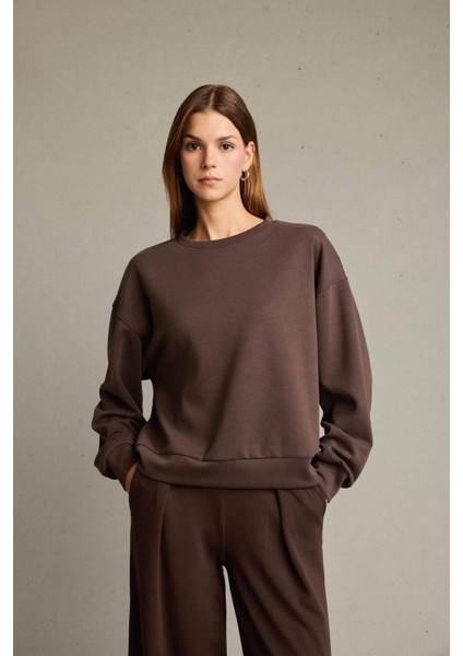 Bisiklet Yaka Modal Sweatshirt G2913AX25AU fırsatları