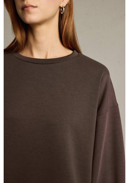 Bisiklet Yaka Modal Sweatshirt G2913AX25AU indirimleri