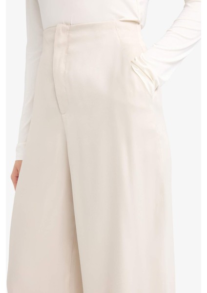 Regular Fit Cepli Bilek Boy Saten Pantolon G2965AX25AU