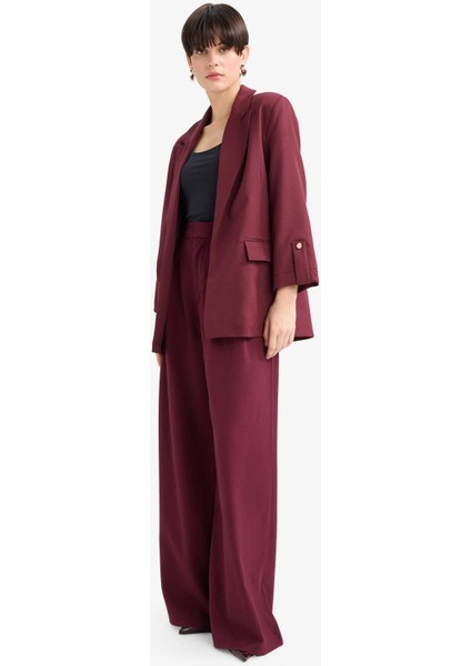 Wide Leg Çift Cepli Yüksek Bel Uzun Boy Pantolon F8213AX25AU fırsatları