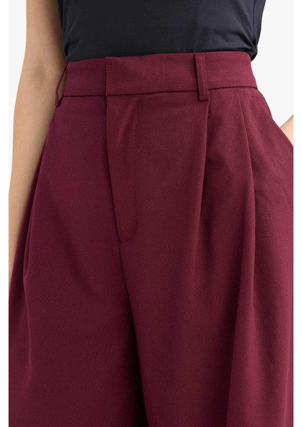 Wide Leg Çift Cepli Yüksek Bel Uzun Boy Pantolon F8213AX25AU indirimleri