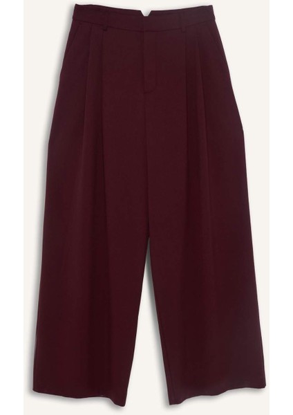 Wide Leg Çift Cepli Yüksek Bel Uzun Boy Pantolon F8213AX25AU