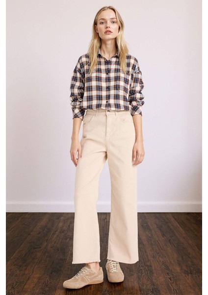 Coool Overshirt Fit Kareli Uzun Kollu Gömlek G0309AX25AU fiyatları