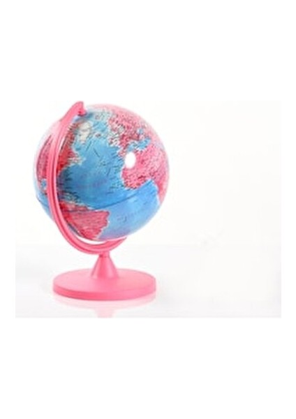 Pembe Yerküre 16 cm Çocuklar İçin Eğlenceli Eğitim Aracı Şeker Pembesi fiyatları