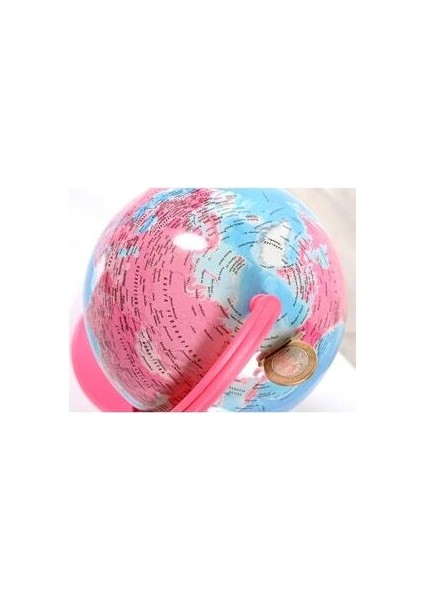 Pembe Yerküre 16 cm Çocuklar İçin Eğlenceli Eğitim Aracı Şeker Pembesi indirimleri