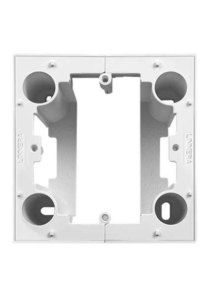 Tekli Sıva Üstü Priz Kasası Dayanıklı Pvc, Kolay Montaj, Beyaz Renk modelleri
