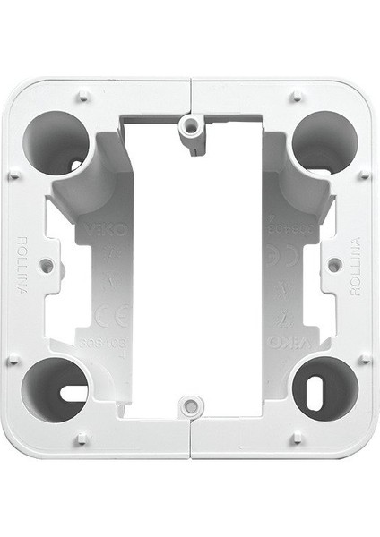 Tekli Sıva Üstü Priz Kasası Dayanıklı Pvc, Kolay Montaj, Beyaz Renk fırsatları