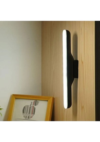 CT-5249 6W Martı Siyah LED Aplik Şarjlı Dimmerli Dokunmatik 3 Işık Mod Lamba Kablosuz Mıknatıslı Mutfak Dolap Içleri