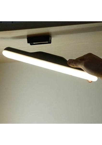 CT-5249 6W Martı Siyah LED Aplik Şarjlı Dimmerli Dokunmatik 3 Işık Mod Lamba Kablosuz Mıknatıslı Mutfak Dolap Içleri