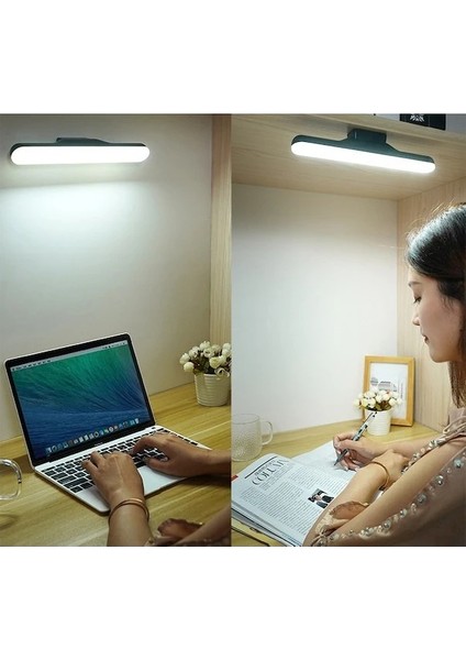 CT-5249 6W Martı Siyah LED Aplik Şarjlı Dimmerli Dokunmatik 3 Işık Mod Lamba Kablosuz Mıknatıslı Mutfak Dolap Içleri