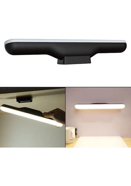 CT-5249 6W Martı Siyah LED Aplik Şarjlı Dimmerli Dokunmatik 3 Işık Mod Lamba Kablosuz Mıknatıslı Mutfak Dolap Içleri