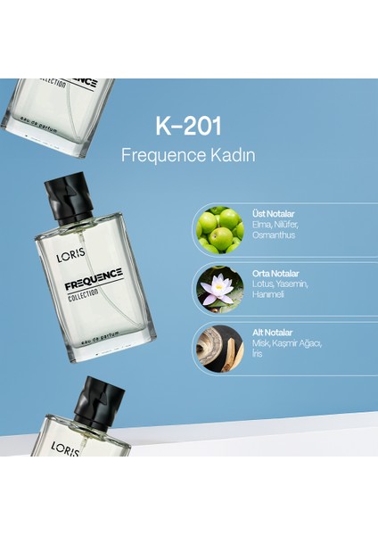 K-201 Frequence Parfume Edp 50ml Çiçek&Meyve Kadın Parfüm fırsatları