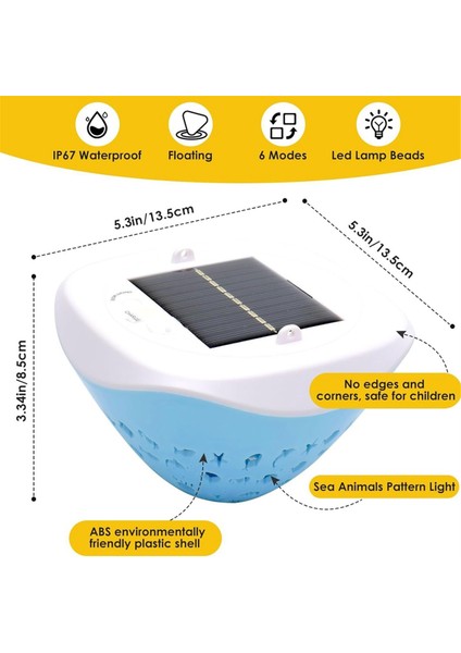 Renkli Yüzen Işıklar Su Geçirmez Balık Projektör Lambası Yüzer Yüzen Yüzme Havuzu LED Işık Rgb Yanıp Sönen Küvet Işık (Yurt Dışından) indirimleri