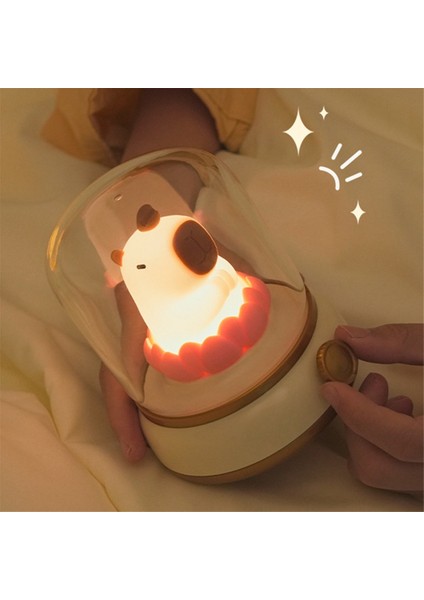 Iyi Şanslar Lotus Capybara Lambası Yaratıcı Çizgi Film Capibala Gece Işık Kız Doğum Günü Hediye Gece Işık Yeşil (Yurt Dışından) modelleri
