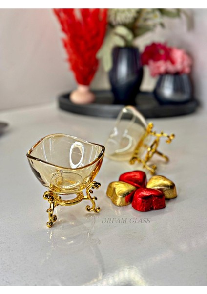 6 Kişilik Gold Dalgalı Lokumluk & Reçellik & Şekerlik fiyatları