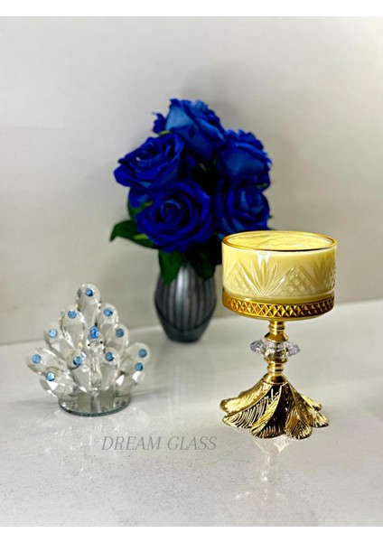 Gold Ayaklı Çok Amaçlı Tek Sunum Kase Seti