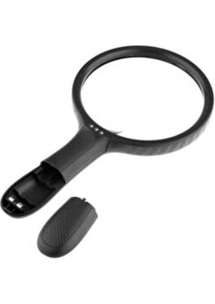 100 mm Lensli Büyüteç 3 LED Işıklı Ergonomik Tasarım ile Okuma Kolaylığı