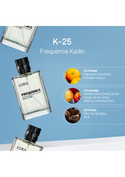 K-025 Frequence Parfume Edp 50ml Çiçek Kadın Parfüm fiyatları