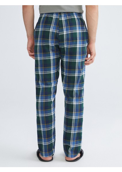 Yeni Sezon Standart Kalıp Ekose Erkek Pijama Alt fırsatları
