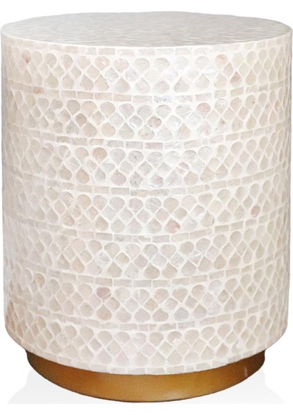 Sedef Tabure ve Yan Sehpa