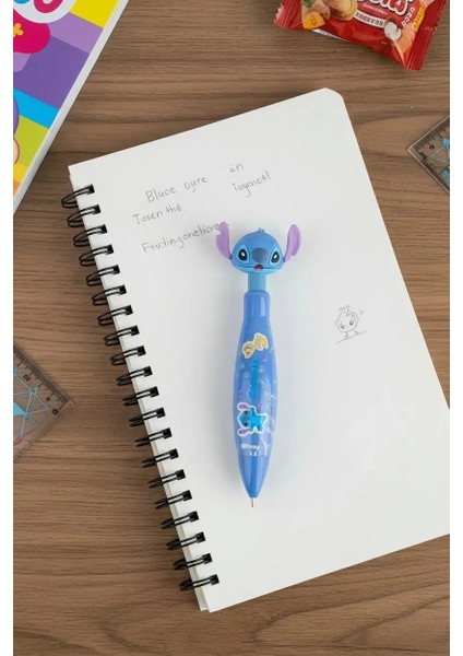 Disney Lilo&stitch Lisanslı Kafa Figürlü Tükenmez Kalem 1.0mm - Stitch