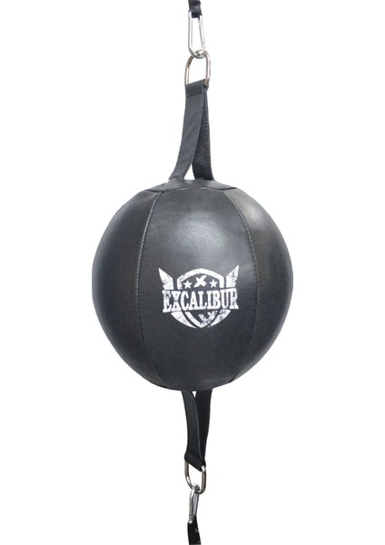 İki Uçlu Lastikli Boks Topu Siyah