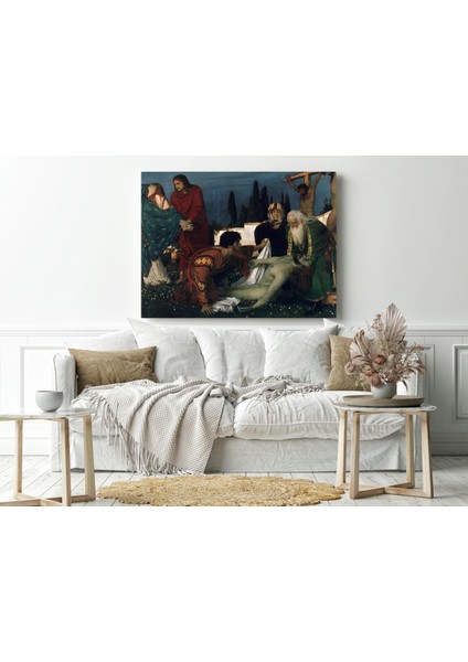 Arnold Böcklin - The Deposition - Ahşap Mdf Tablo fiyatları