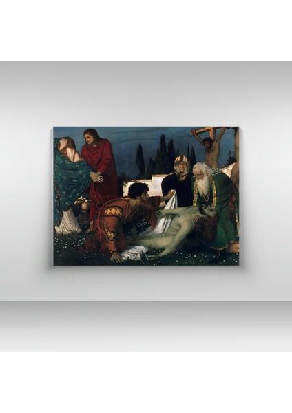 Arnold Böcklin - The Deposition - Ahşap Mdf Tablo fırsatları