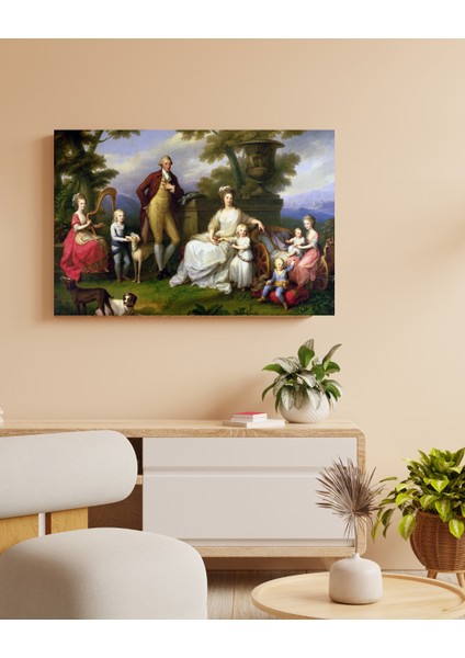 Angelica Kauffman -Ferdinand I And His Family - Ahşap Mdf Tablo