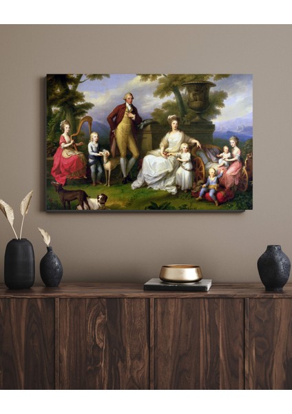 Angelica Kauffman -Ferdinand I And His Family - Ahşap Mdf Tablo fırsatları