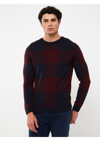 Yeni Sezon Bisiklet Yaka Uzun Kollu Ekose Erkek Triko Kazak modelleri