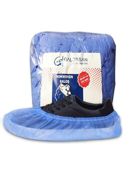 Nonwoven Tela Galoş Mavi 100 Adet