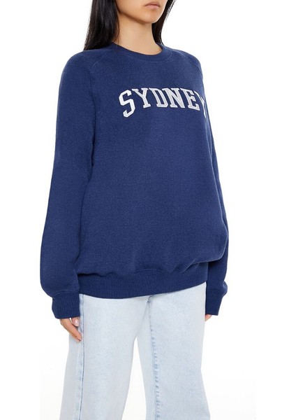 Baskılı Polar Sweatshirt