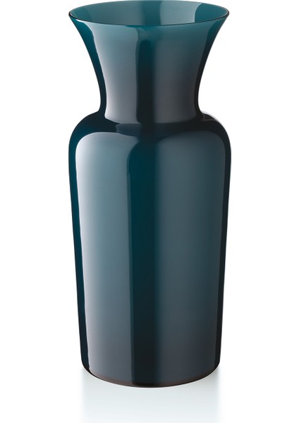 Profili Sword Lily Tavus Yeşili Cam Orta Boy Vazo