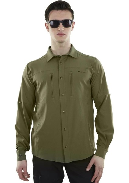 Tegus Uzun Kollu Erkek Gömlek Haki (600701)